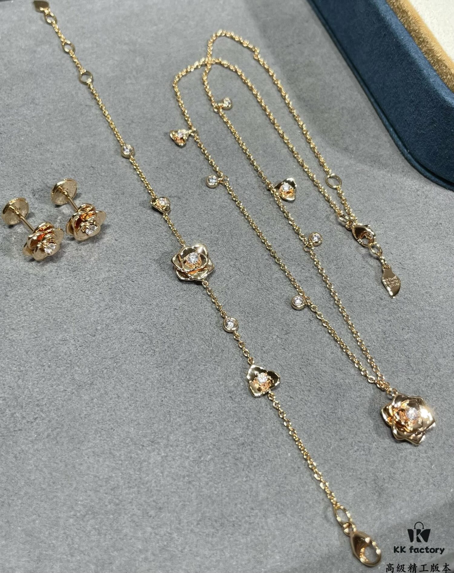 Piaget-style Golden Flower Bracelet