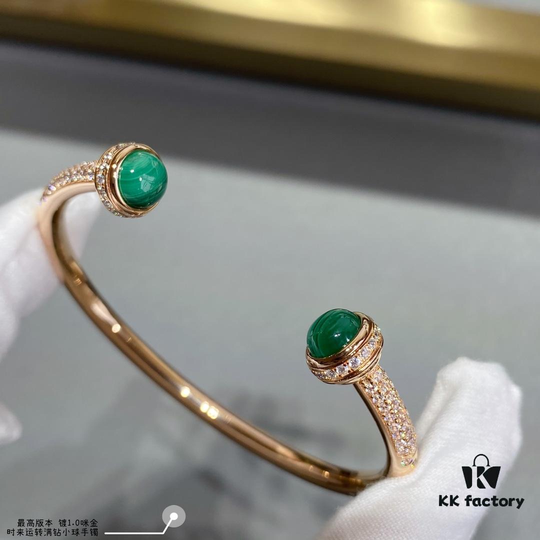 693018c612f62673a6facf3f Luxury Craftsmanship Edition, Rhodium-Plated, Piaget Full Diamond Rotating Ball Bracelet, Freely Matchable Colorful POSSESSION, Outlining Your Unique Charm and Radiance in the Sunlight