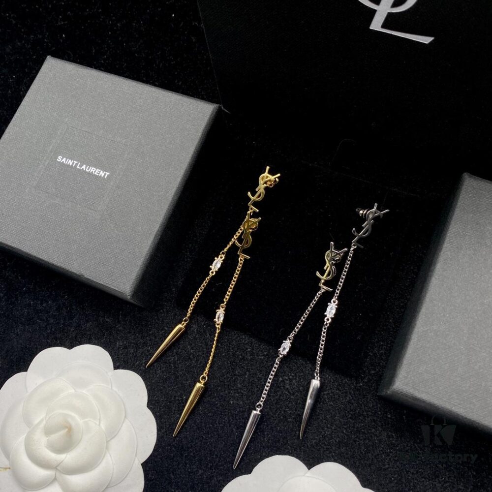 6930194c12f62673a6facfe4 Saint Laurent YSL New Tassel Stud Earrings