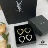 Saint Laurent YSL New Heart Stud Earrings