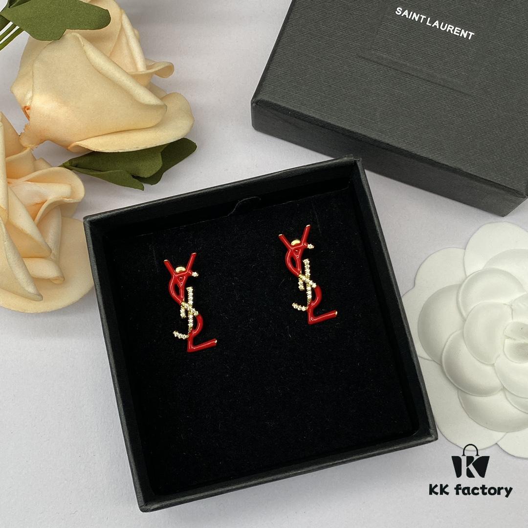 Saint Laurent YSL Stud Earrings