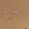 693019bc12f62673a6fad064 YSL Saint Laurent Half-Paved Bracelet & Hermès Pig Nose Fully Paved Diamond Bracelet