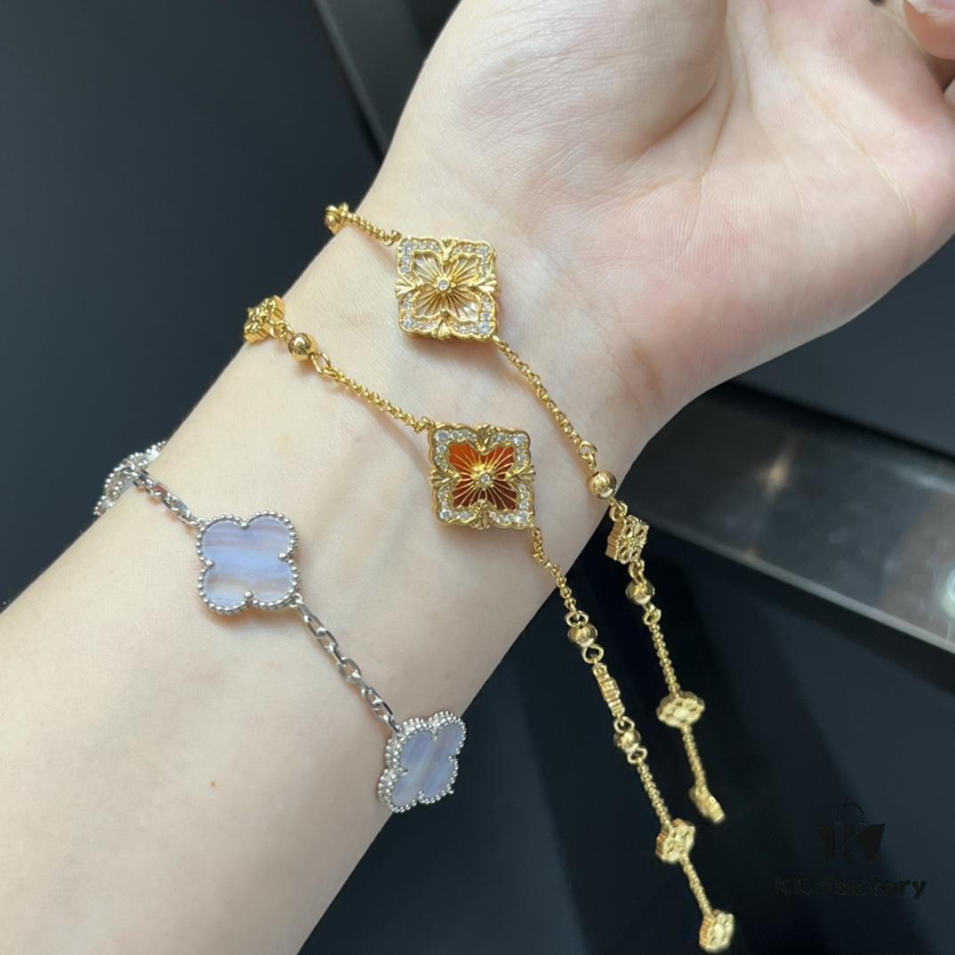 693019d612f62673a6fad087 Buccellati! Ready to Ship! Reversible Double-Sided Wearable Single Flower Necklace / Bracelet, Even More Beautiful in Real Life – Can't Capture Its Beauty in Photos