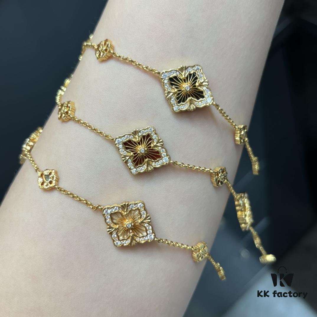 693019d712f62673a6fad089 Buccellati! Ready to Ship! Reversible Double-Sided Wearable Single Flower Necklace / Bracelet, Even More Beautiful in Real Life – Can't Capture Its Beauty in Photos
