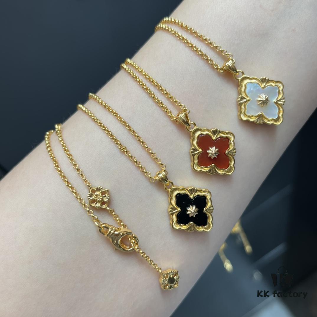 693019d712f62673a6fad08a Buccellati! Ready to Ship! Reversible Double-Sided Wearable Single Flower Necklace / Bracelet, Even More Beautiful in Real Life – Can't Capture Its Beauty in Photos