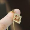 693019de12f62673a6fad098 New Arrival💗 💗 Buccellati Opera Tulle Palace-style Clover Double-sided Pendant Necklace