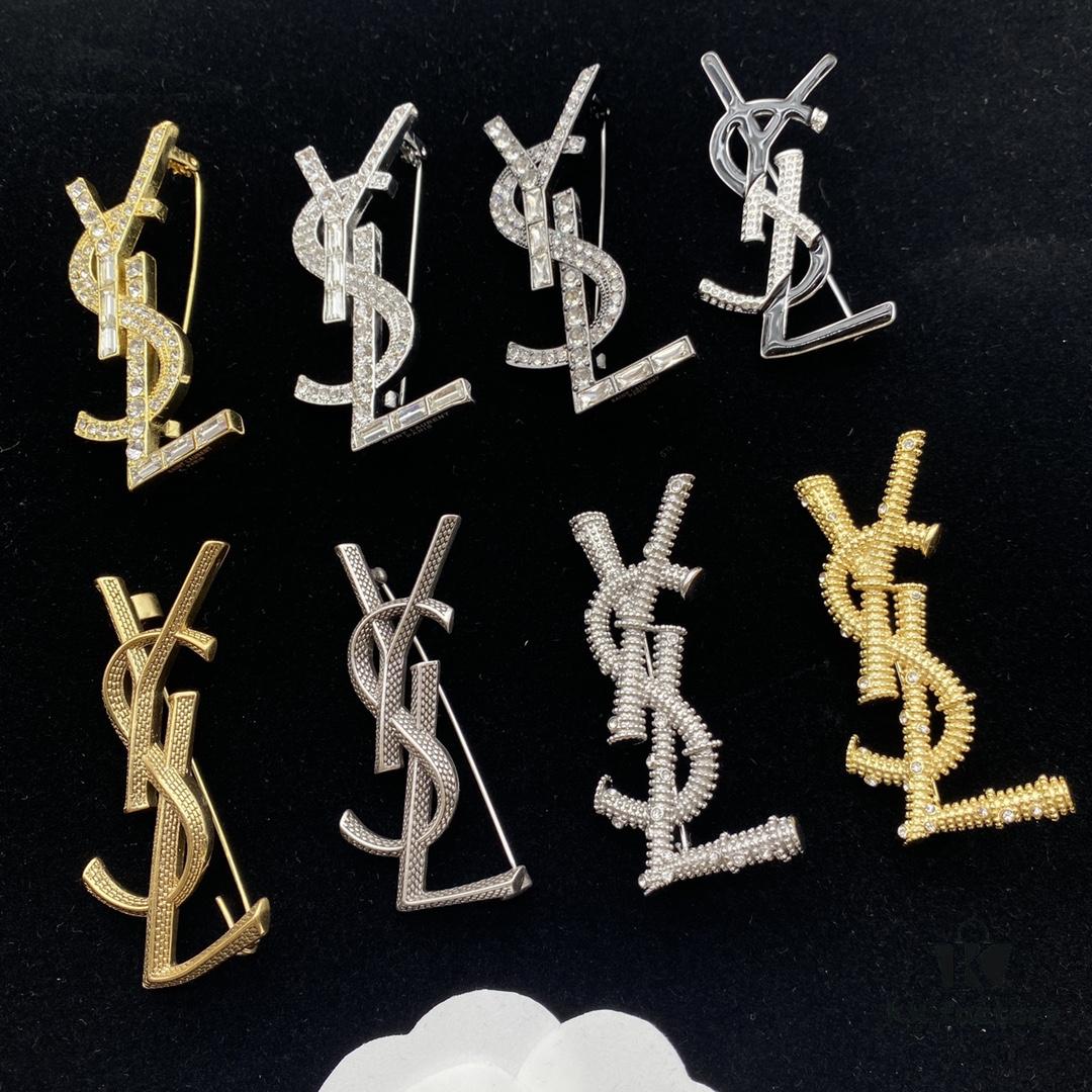 YSL Saint Laurent Brooch Collection Combined Image