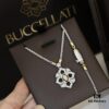 69301a1612f62673a6fad0dd Buccellati Italian Luxury Jewelry Vintage Royal Style Diamond-Cut Clover Double-Sided Necklace V Gold Material 18K Thick Gold Plating Original Chain End Original Clasp High Quality