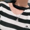 69301a1a12f62673a6fad0e1 Buccellati Italian Luxury Jewelry Vintage Royal Style Diamond-Cut Clover Double-Sided Necklace V Gold Material 18K Thick Gold Plating Original Chain End Original Clasp High Quality