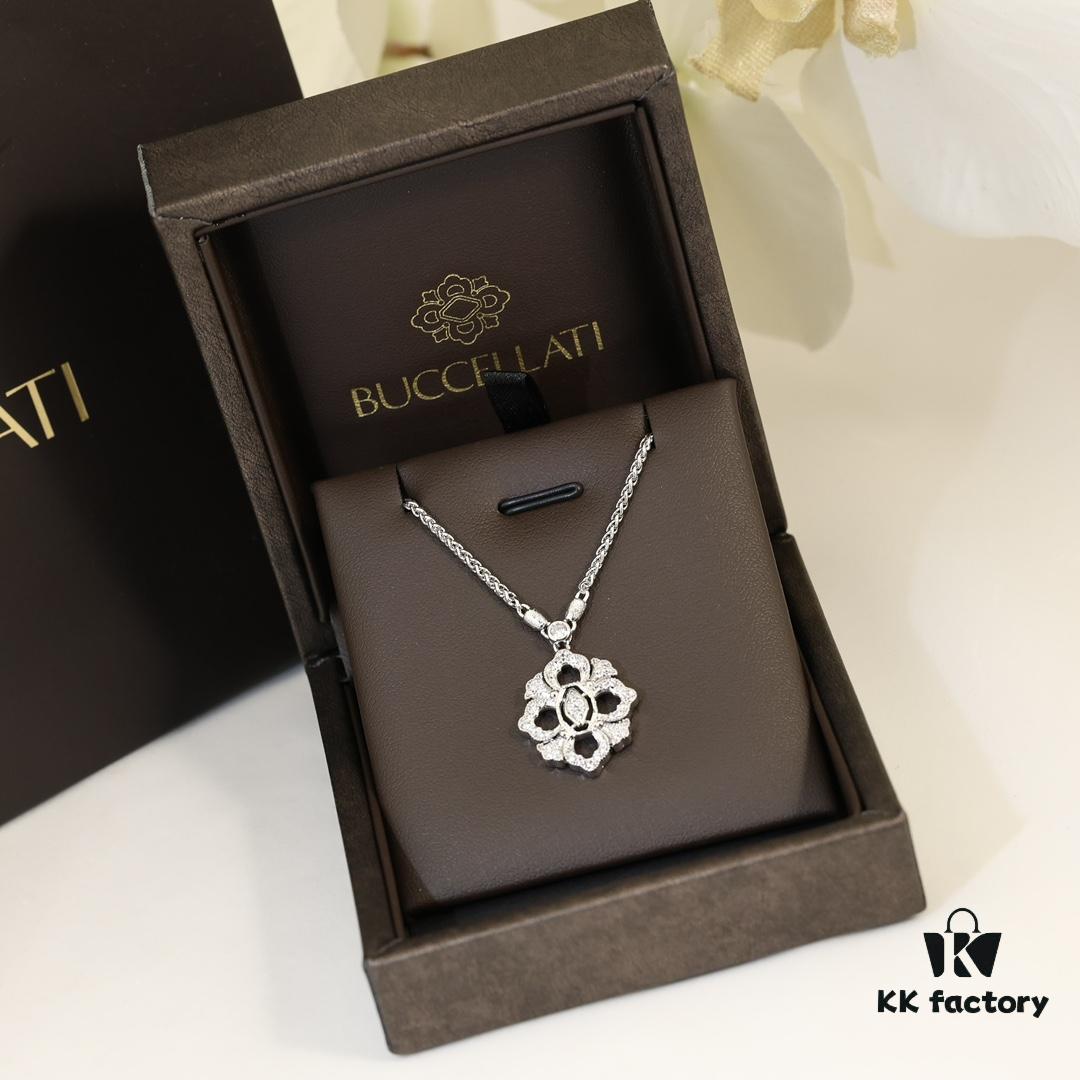 69301a2512f62673a6fad0ea Buccellati Italian Luxury Jewelry Vintage Royal Style Diamond-Cut Clover Double-Sided Necklace V Gold Material 18K Thick Gold Plating Original Chain End Original Clasp High Quality
