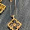 Buccellati Openwork Necklace in Gold and White Gold Bicolor