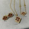 69301a3612f62673a6fad0f9 Buccellati Opera Grand Red Enamel Earrings, Vintage Court-style Four-Leaf Clover, Large Size