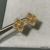 69301a4612f62673a6fad108 Buccellati Opera Grande White Mother-of-Pearl Earrings, Vintage Court-style Clover, Exuding Italian Elegance