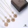 69301a6912f62673a6fad127 Buccellati lacework mesh openwork bicolor rose gold + white gold, yellow gold + white gold necklace