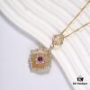 69301a6c12f62673a6fad12d Buccellati lacework mesh openwork bicolor rose gold + white gold, yellow gold + white gold necklace