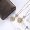 69301a6d12f62673a6fad12f Buccellati lacework mesh openwork bicolor rose gold + white gold, yellow gold + white gold necklace