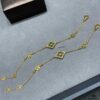 69301a7612f62673a6fad139 Buccellati Large Opera Garden Series Green Enamel Bracelet, Vintage Court-style Clover and Four-petal Shell Double-sided Necklace