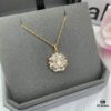 69301a9812f62673a6fad160 Buccellati Angel Vintage Court-style Diamond-set Filigree Necklace in Two-tone Rose Gold and White Gold, Yellow Gold and White Gold