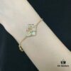 69301aa112f62673a6fad16c Buccellati Large Opera Series White Mother-of-Pearl Bracelet, Vintage Court Style Clover and Four-Petal Flower Double-Sided Necklace