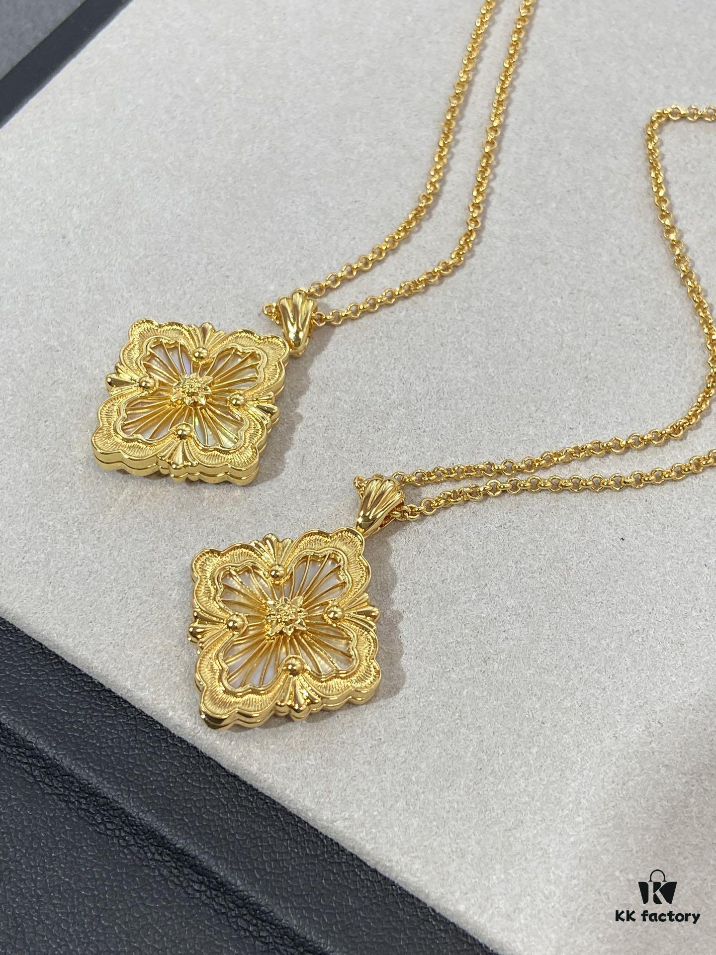 69301aaf12f62673a6fad17c Hand-Pulled Gold Wire with Enamel and White Mother-of-Pearl Inlay Jewelry