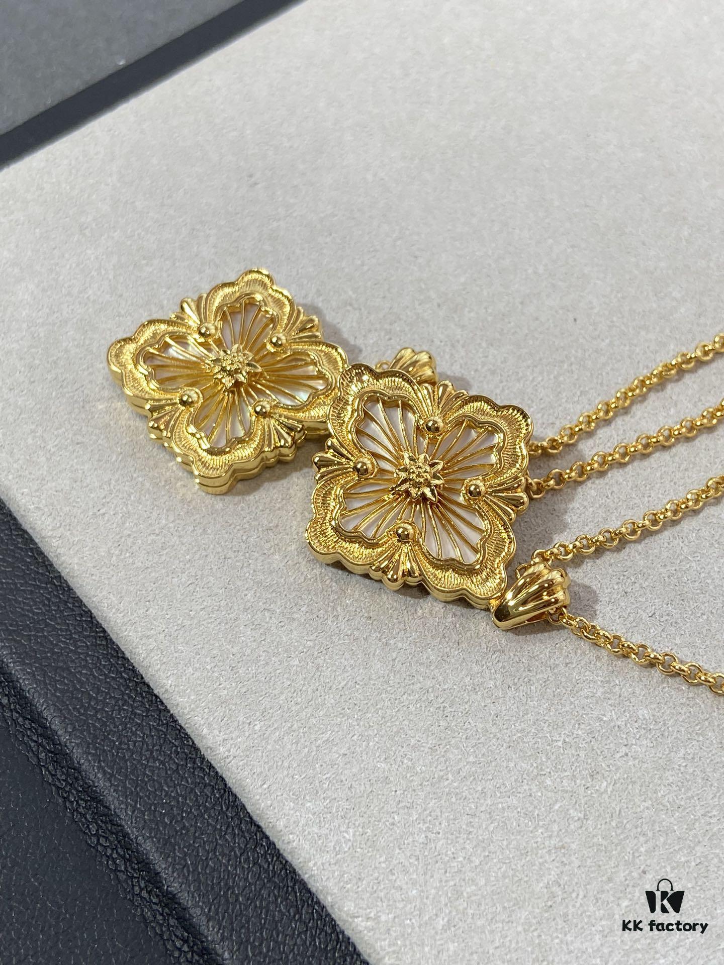 69301ab012f62673a6fad17f Hand-Pulled Gold Wire with Enamel and White Mother-of-Pearl Inlay Jewelry