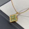 69301abb12f62673a6fad18b Handcrafted Gold Wire Inlaid with Tianhe Stone and Enamel, V-Gold Plated 22K Gold Hollow Design