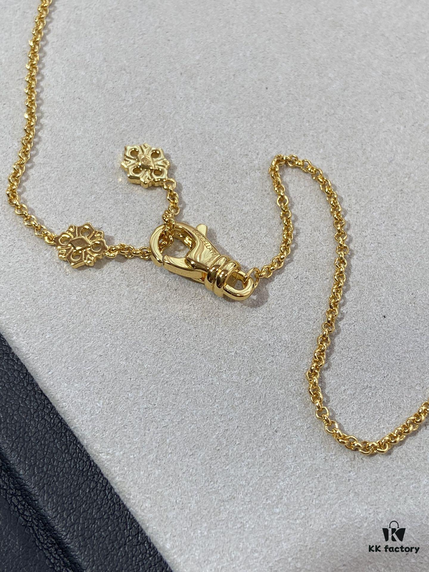 69301ac112f62673a6fad193 Handcrafted Gold Wire Inlaid with Tianhe Stone and Enamel, V-Gold Plated 22K Gold Hollow Design