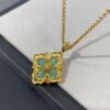 69301ac312f62673a6fad195 Handcrafted Gold Wire Inlaid with Tianhe Stone and Enamel, V-Gold Plated 22K Gold Hollow Design