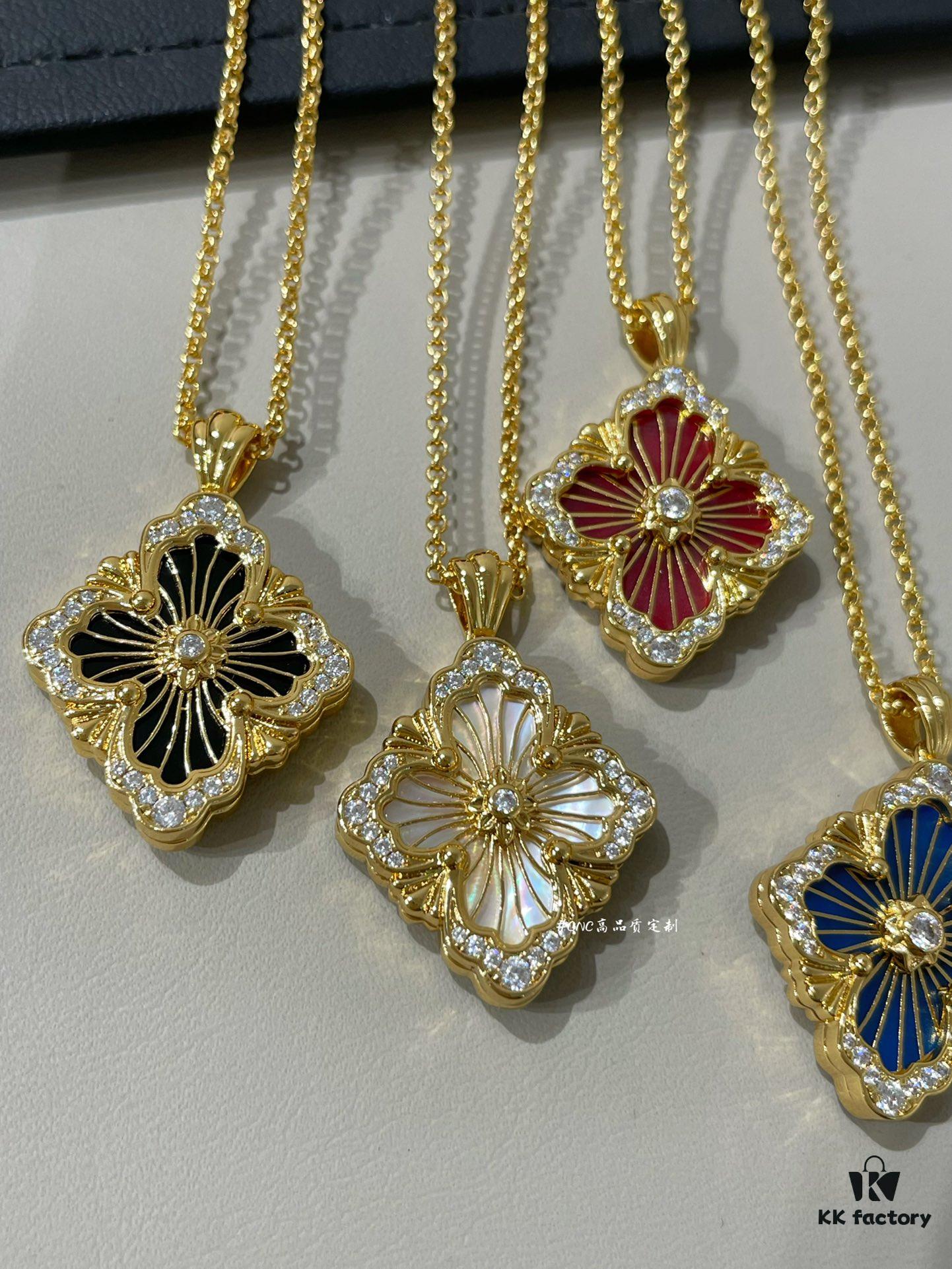 69301ad812f62673a6fad1ac Buccellati Opera Collection Necklace, Large Diamond-Paved Italian Jewelry Inspired by Renaissance Design