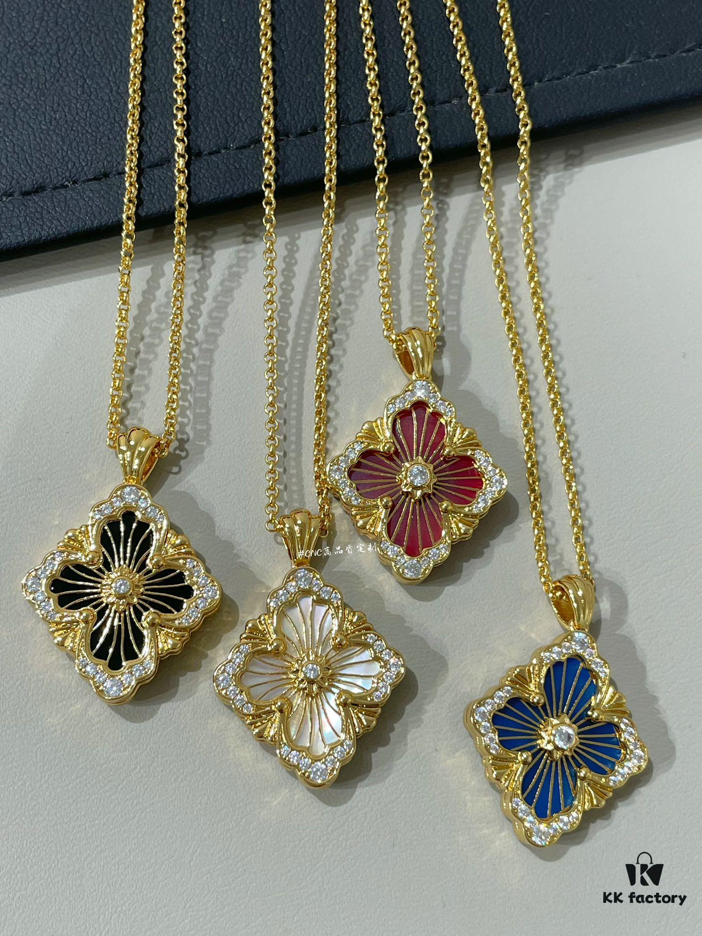 69301ad812f62673a6fad1ad Buccellati Opera Collection Necklace, Large Diamond-Paved Italian Jewelry Inspired by Renaissance Design