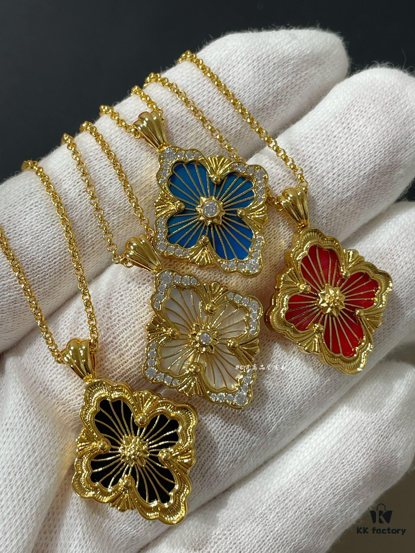 69301add12f62673a6fad1b3 Buccellati Opera Collection Necklace, Large Diamond-Paved Italian Jewelry Inspired by Renaissance Design