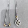 69301adf12f62673a6fad1b5 Buccellati Full Diamond Twisted Rope Necklace in White Gold with Two-Tone Plating