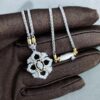69301ae012f62673a6fad1b6 Buccellati Full Diamond Twisted Rope Necklace in White Gold with Two-Tone Plating