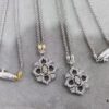 69301ae212f62673a6fad1b7 Buccellati Full Diamond Twisted Rope Necklace in White Gold with Two-Tone Plating