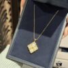 69301af312f62673a6fad1c6 Buccellati Italian Luxury Jewelry Vintage Royal Style Diamond-Set Twisted Clover Shell Agate Chalcedony Reversible Necklace V Gold Material 18K Thick Gold Plating Original Chain End Original Clasp High Quality