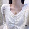 Buccellati Vintage Court-style Diamond-Set Twisted Four-Leaf Clover Shell Agate Chalcedony Double-sided Necklace