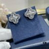 69301ba212f62673a6fad264 Harry Winston Diamond Links Full Diamond Clover Stud Earrings (White Diamonds)