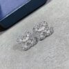 69301bac12f62673a6fad26a Harry Winston Diamond Links Full Diamond Clover Stud Earrings (White Diamonds)