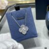 69301bae12f62673a6fad26b Harry Winston Diamond Links Full Diamond Clover Necklace (White Diamonds)