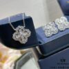 69301bb612f62673a6fad271 Harry Winston Diamond Links Full Diamond Clover Necklace (White Diamonds)