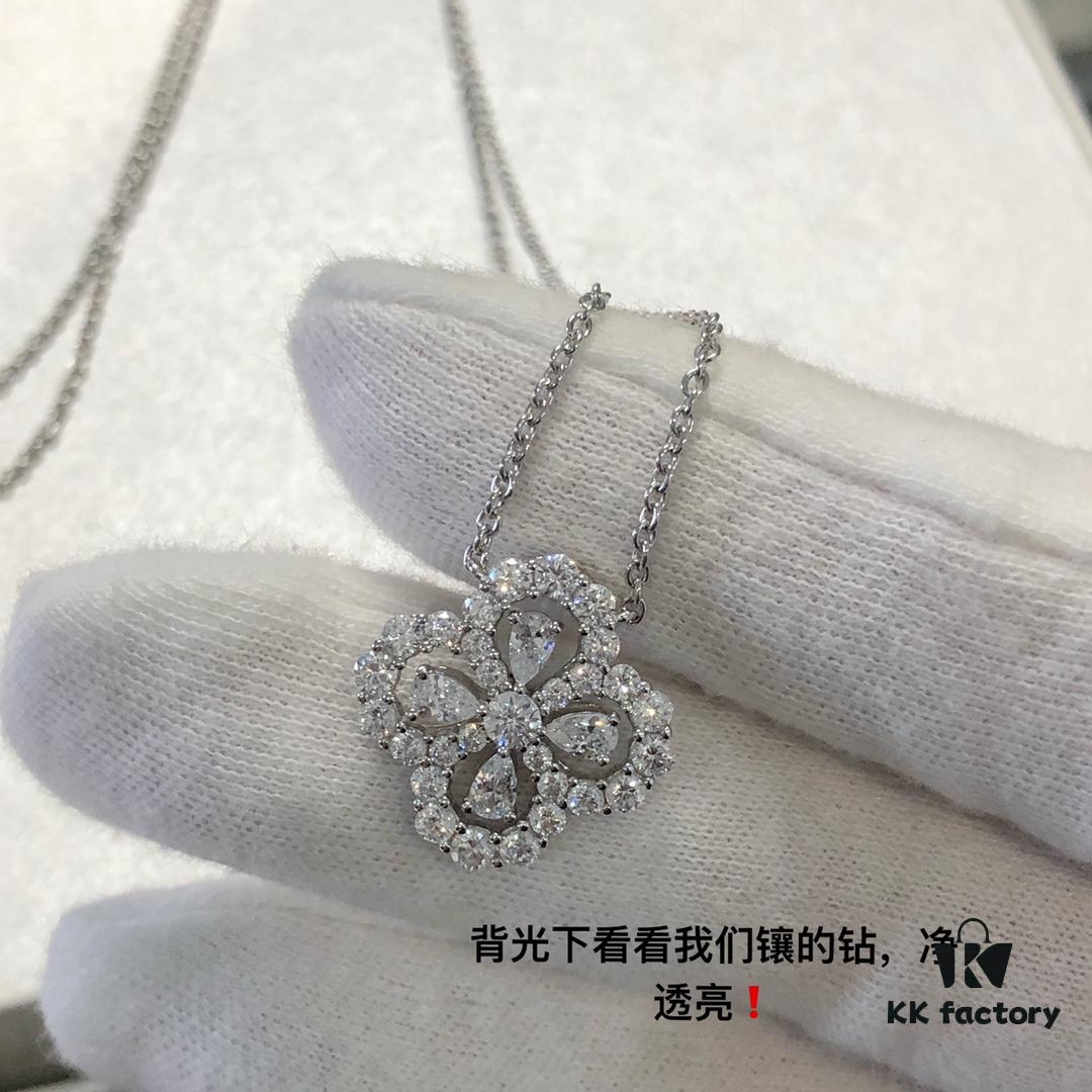 69301c0d12f62673a6fad2ae HW Diamond Loop Series Gemstone Necklace, ZP Development Version - Bestselling Teardrop White Diamond Style