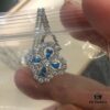 69301c1f12f62673a6fad2be HW Diamond Loop Series Gemstone Necklace, ZP Development Version – Fresh Aquamarine Style