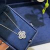 Harry Winston New Arrival Loop Luxury Four-Leaf Clover Sparkling Diamond Necklace