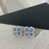 69301c4612f62673a6fad2e3 HW Diamond Loop Clover Stud Earrings, ZP Development Version! Crafted in S925 Sterling Silver with Thick Gold Plating