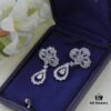 69301c4a12f62673a6fad2e7 Harry Winston Classic Clover Full Diamond Stud Earrings, Exquisitely Crafted, Identical to Original Design, Worn by Celebrities, Stunningly Beautiful, Luxurious and Elegant