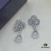69301c4f12f62673a6fad2ea Harry Winston Classic Clover Full Diamond Stud Earrings, Exquisitely Crafted, Identical to Original Design, Worn by Celebrities, Stunningly Beautiful, Luxurious and Elegant