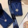 hW Large and Small Loop Clover Drop Diamond Necklace, Extremely Beautiful