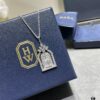 69301c7912f62673a6fad319 HW Harry Winston Birdcage Necklace (Chain Length 45cm + Pendant 3cm), Crafted with Premium Imported High-Carbon Diamonds, Exquisitely Cut and Set in 925 Sterling Silver, Luxurious and Elegant Design, Comfortable to Wear, Brilliant and Stylish