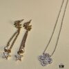 Chanel Star Tassel Earrings and Hw Clover Necklace