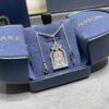 69301c8712f62673a6fad329 HW Harry Winston Birdcage Necklace (Chain Length 45cm + Pendant 3cm), Crafted with Premium Imported High-Carbon Diamonds, Exquisitely Cut and Set in 925 Sterling Silver, Luxurious and Elegant Design, Comfortable to Wear, Brilliant and Stylish
